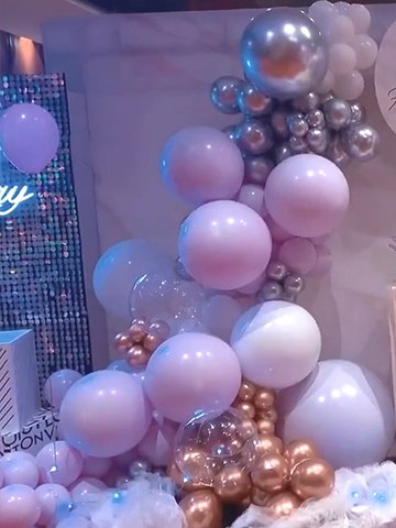 💅马卡龙淡紫色系生日派对布置小姐姐💄的生日会